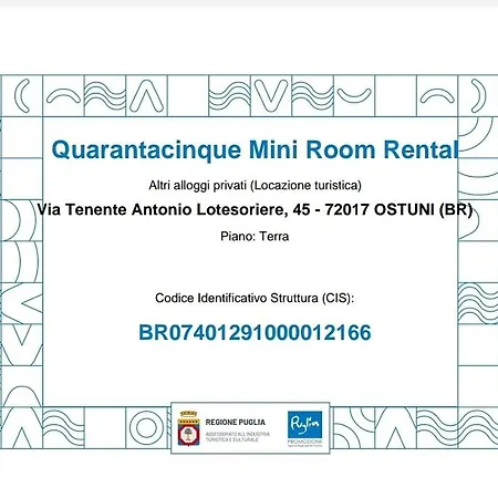 Guest house Quarantacinque Mini *